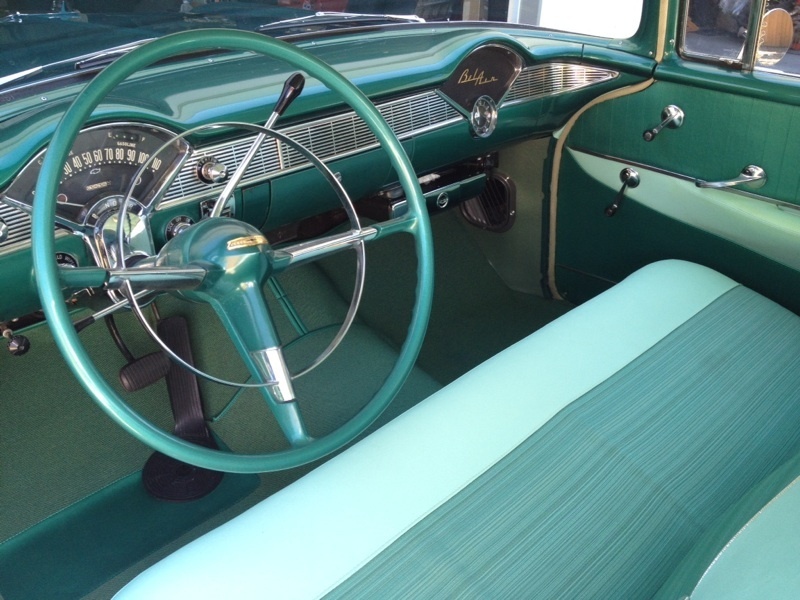 1956 CHEVROLET BEL AIR 2 DOOR COUPE - Interior - 162266