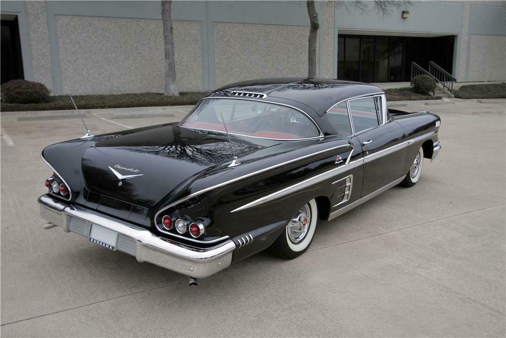 1958 CHEVROLET IMPALA 2 DOOR COUPE - Rear 3/4 - 162312