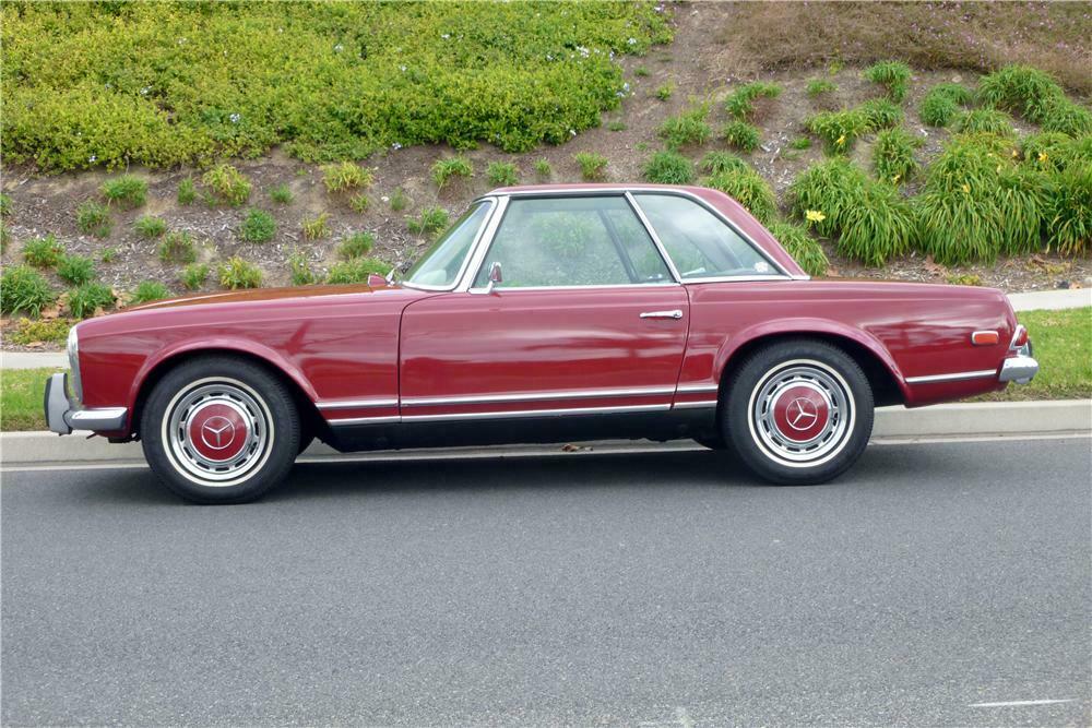 280sl Convertible 1968 MERCEDES-BENZ 280SL CONVERTIBLE - Side Profile - 162346