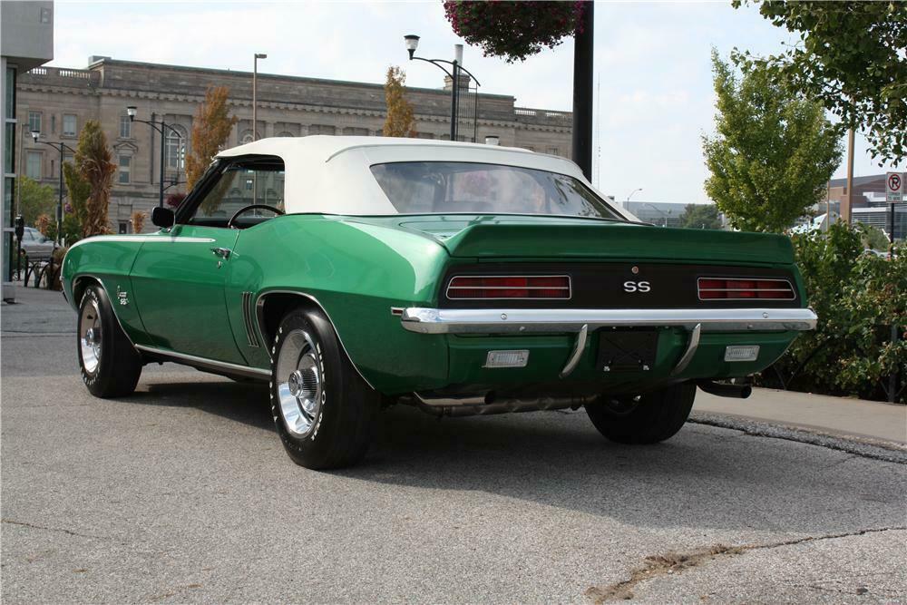 1969 CHEVROLET CAMARO RS/SS CONVERTIBLE - Rear 3/4 - 162360