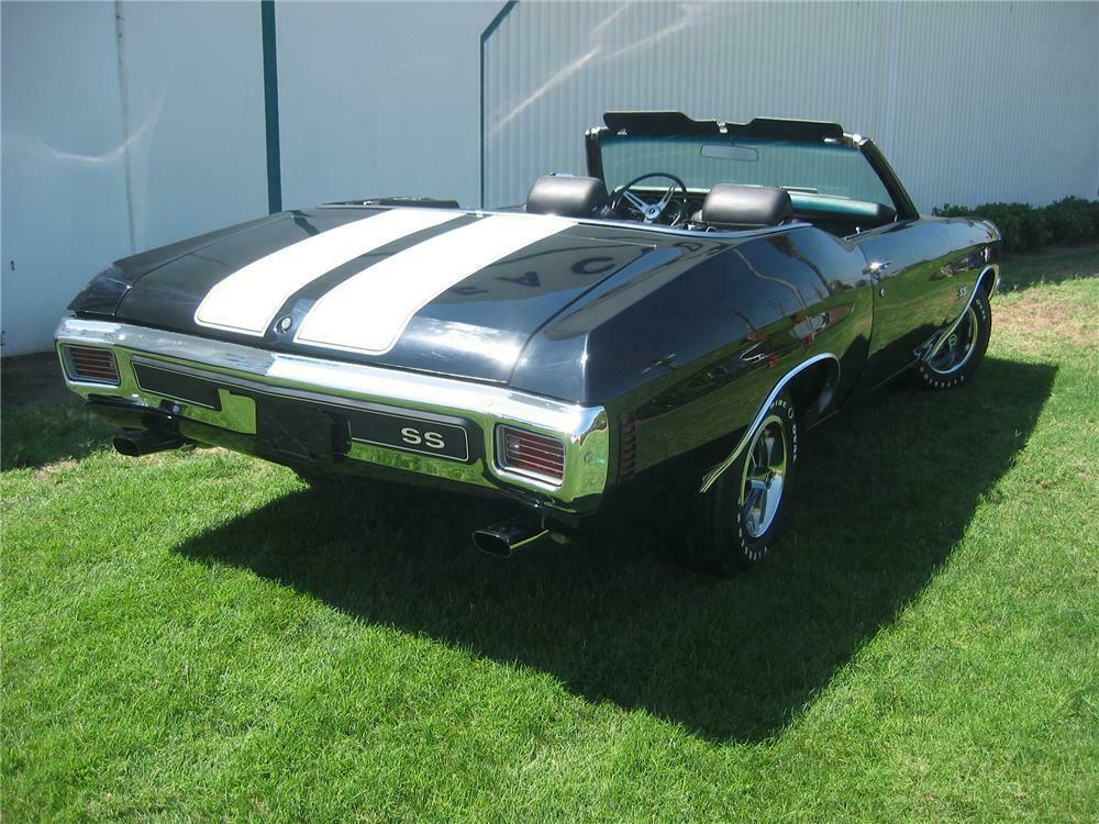 1970 CHEVROLET CHEVELLE SS CONVERTIBLE - Rear 3/4 - 162420