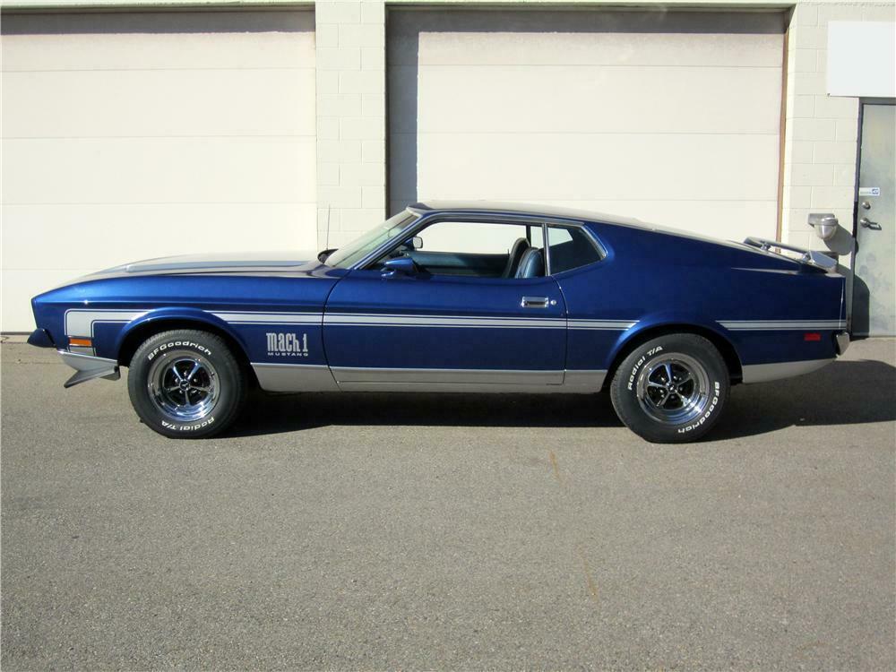 1971 FORD MUSTANG MACH 1 FASTBACK - Side Profile - 162662