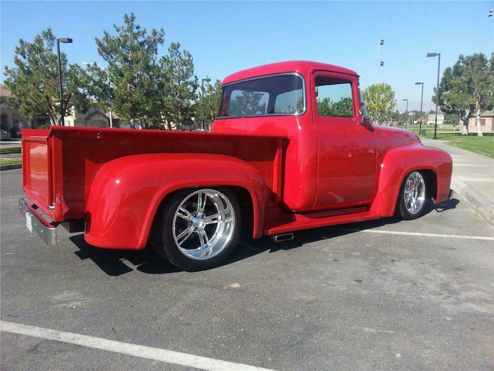 1956 FORD F-100 CUSTOM PICKUP - Rear 3/4 - 162871