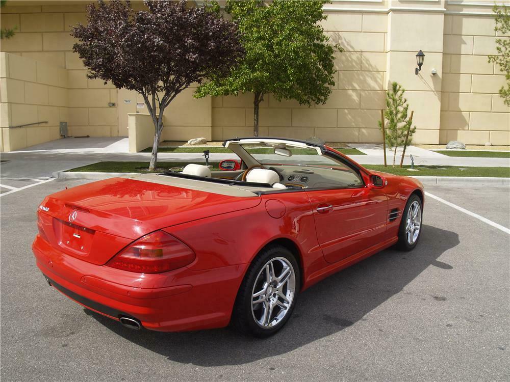 2003 MERCEDES-BENZ SL500 CONVERTIBLE - Rear 3/4 - 163083
