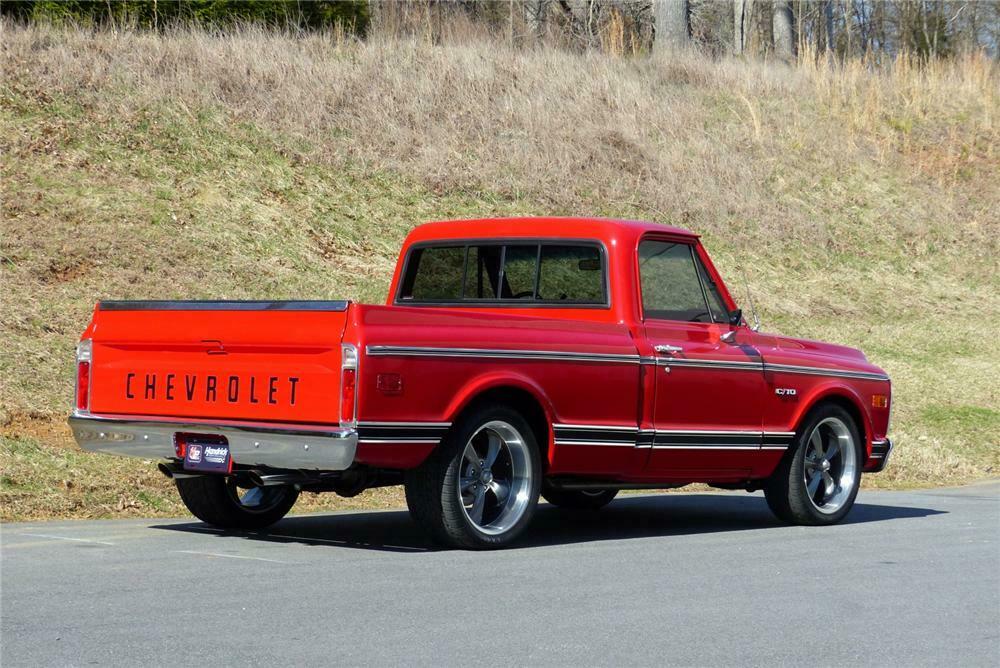 1969 CHEVROLET C-10 CUSTOM PICKUP - Rear 3/4 - 170057