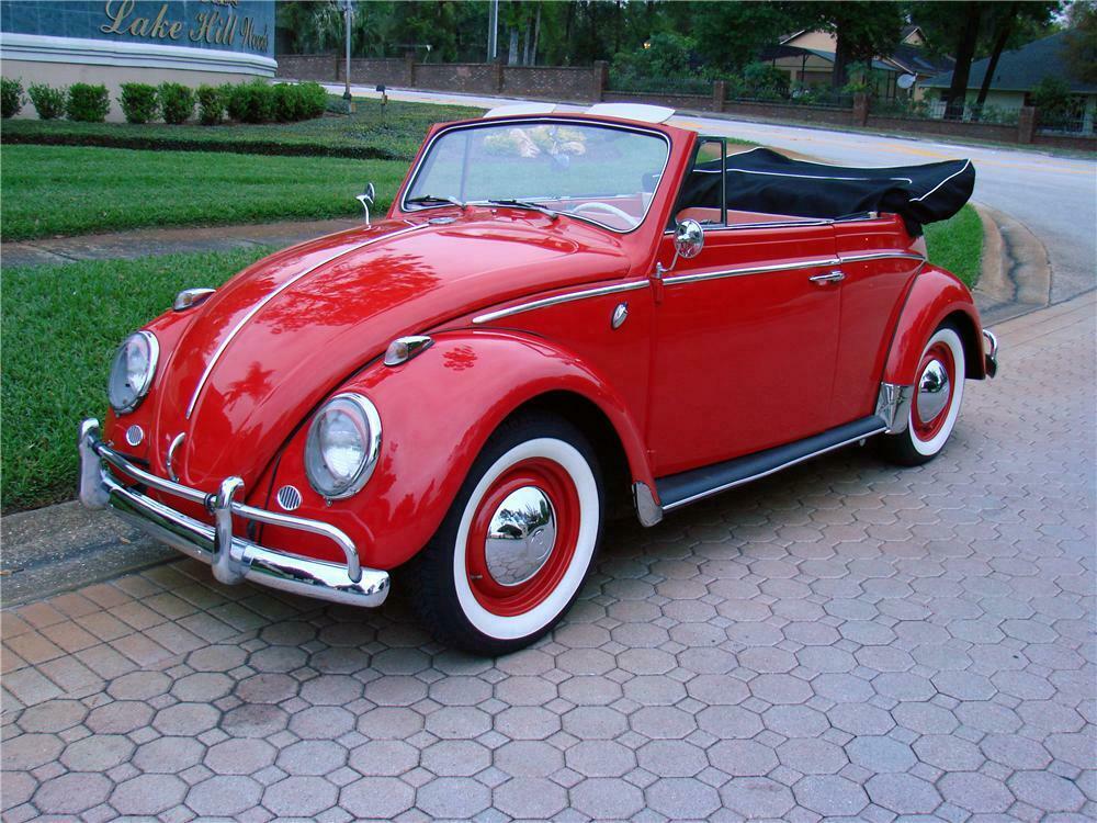 1963 VOLKSWAGEN BEETLE CONVERTIBLE - Front 3/4 - 170848