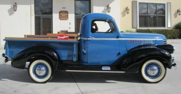 1941 CHEVROLET 1/2 TON PICKUP - Side Profile - 174490