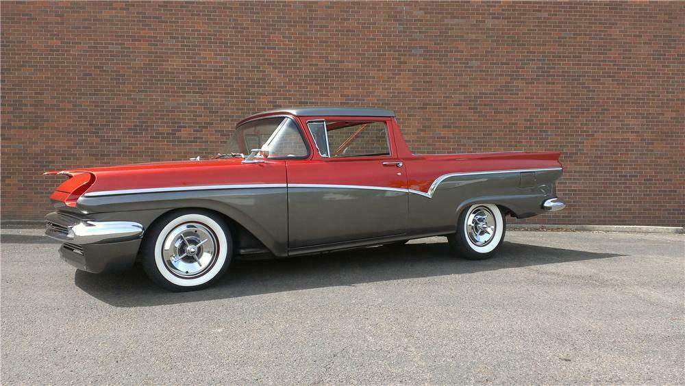 1957 FORD RANCHERO CUSTOM PICKUP - Side Profile - 174641