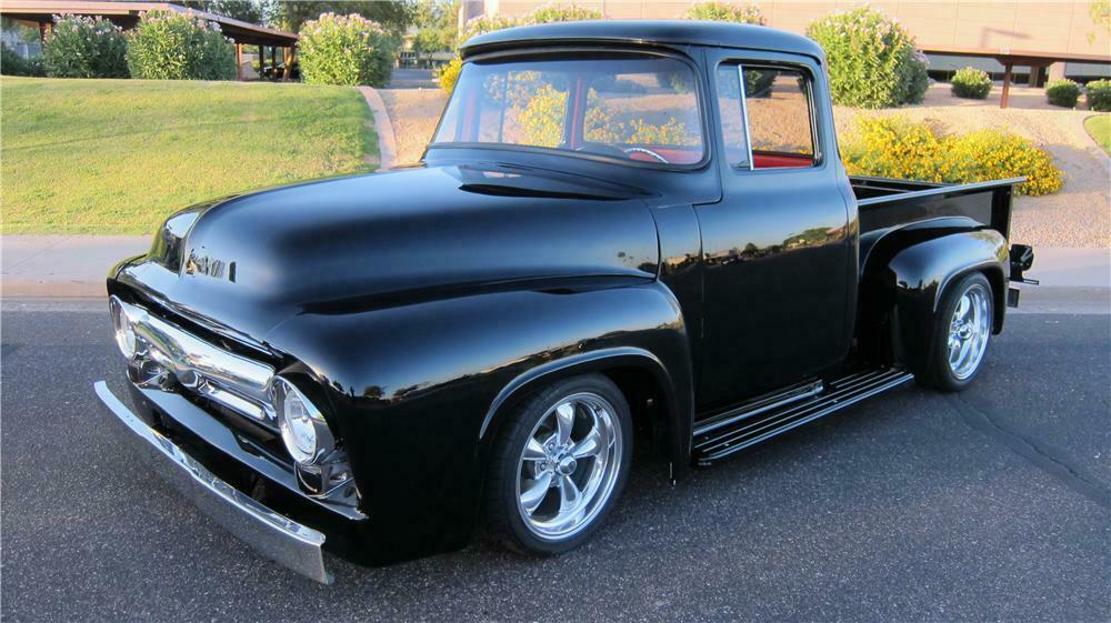 1956 FORD F100 CUSTOM PICKUP Front 3/4 174662