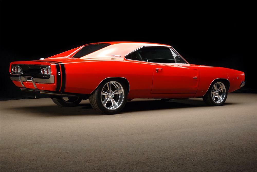 1968 DODGE CHARGER R/T CUSTOM 2 DOOR HARDTOP - Rear 3/4 - 177013