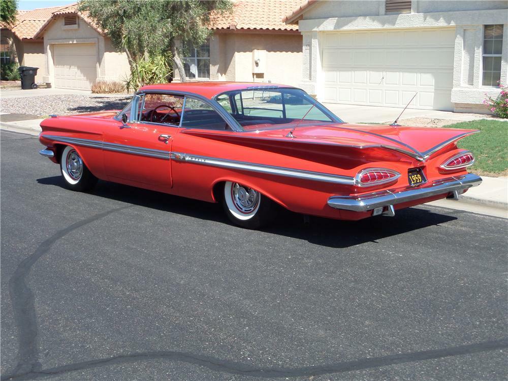 1959 CHEVROLET IMPALA 2 DOOR HARDTOP - Rear 3/4 - 177157
