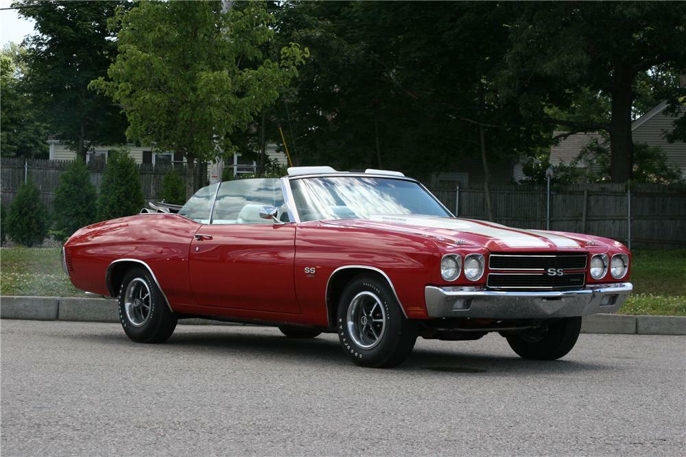 1970 CHEVROLET CHEVELLE SS CONVERTIBLE - Front 3/4 - 178014