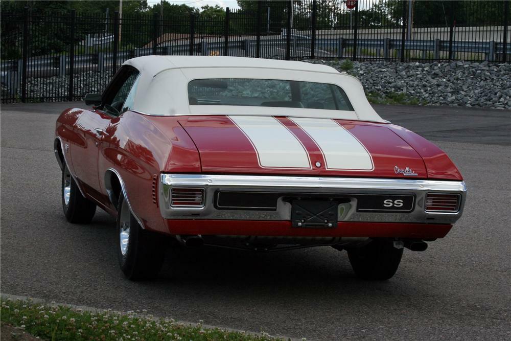 1970 CHEVROLET CHEVELLE SS CONVERTIBLE - Rear 3/4 - 178014