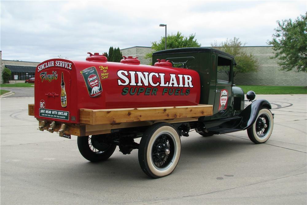 1928 FORD MODEL AA FUEL TANKER TRUCK - Rear 3/4 - 178029