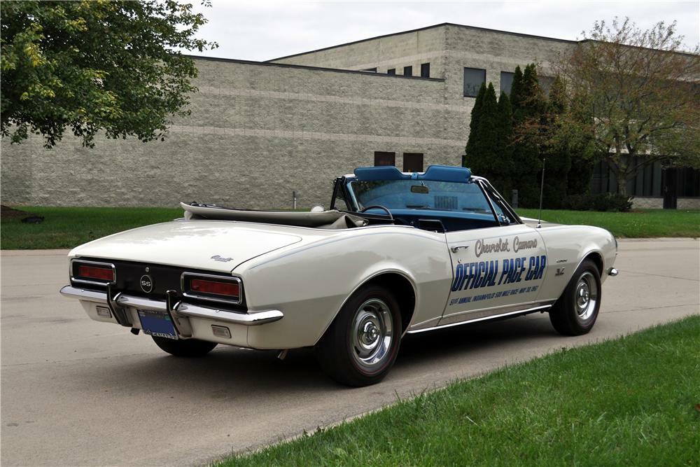 1967 CHEVROLET CAMARO RS PACE CAR CONVERTIBLE - Rear 3/4 - 178030