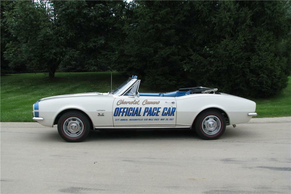 1967 CHEVROLET CAMARO RS PACE CAR CONVERTIBLE - Side Profile - 178030