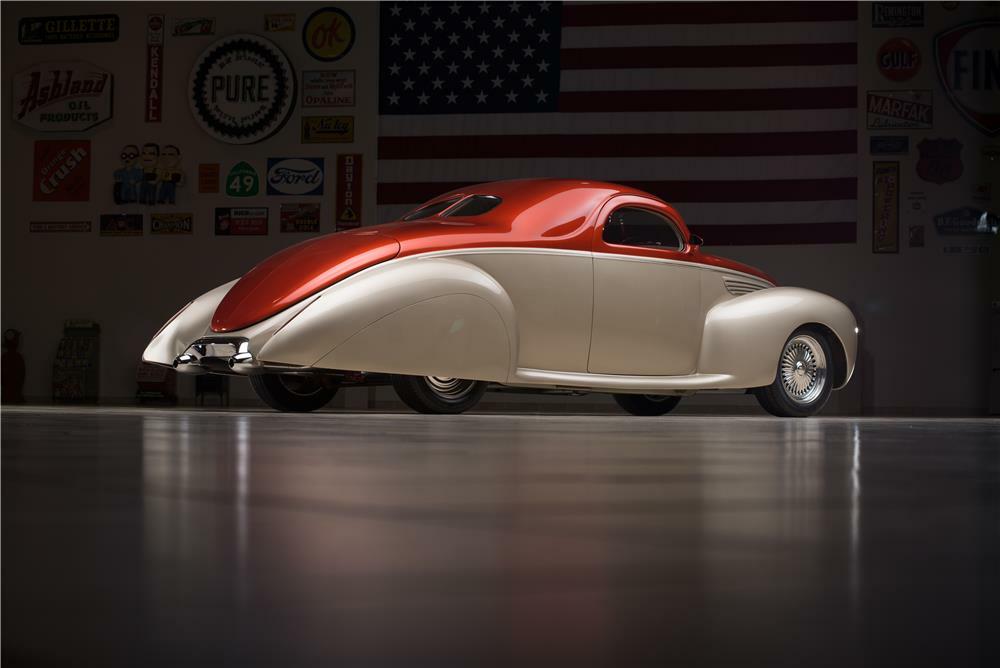 1938 LINCOLN ZEPHYR V12 COUPE STREET-ROD - Rear 3/4 - 178455