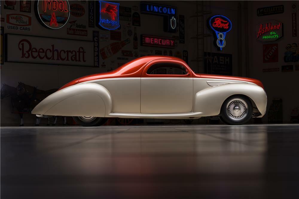 1938 LINCOLN ZEPHYR V12 COUPE STREET-ROD - Side Profile - 178455