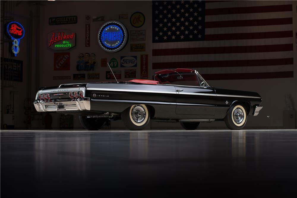 1964 CHEVROLET IMPALA SS 409 CONVERTIBLE - Rear 3/4 - 178549