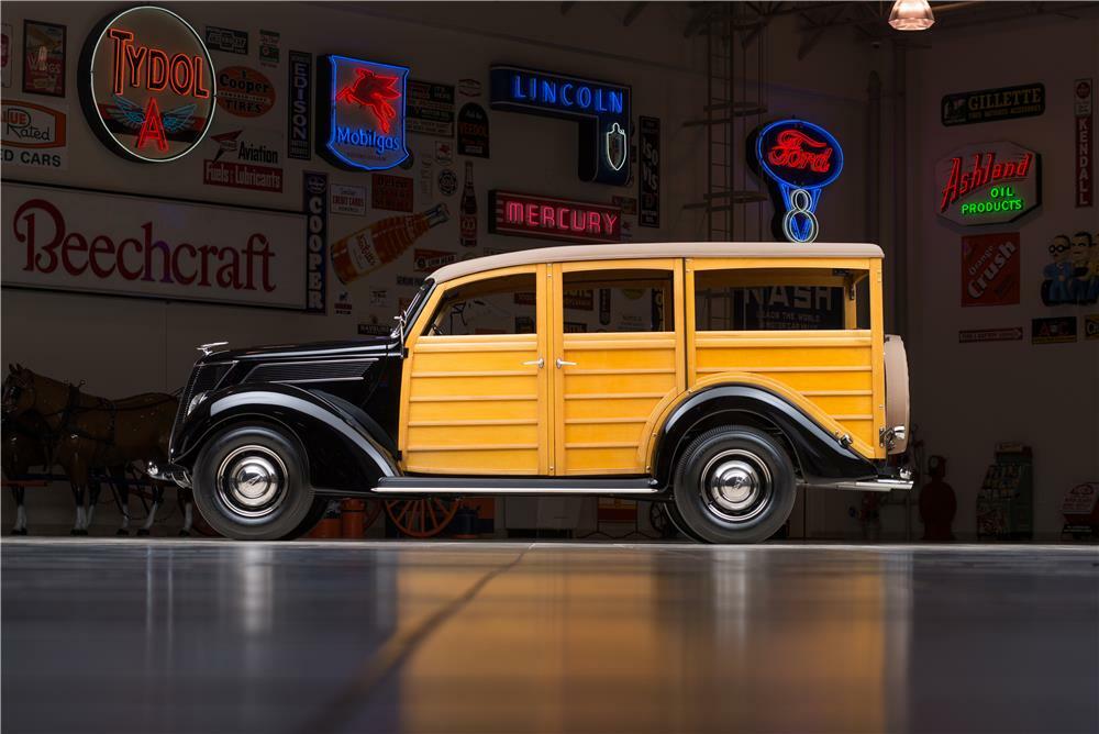 1937 FORD WOODY WAGON - Side Profile - 178612