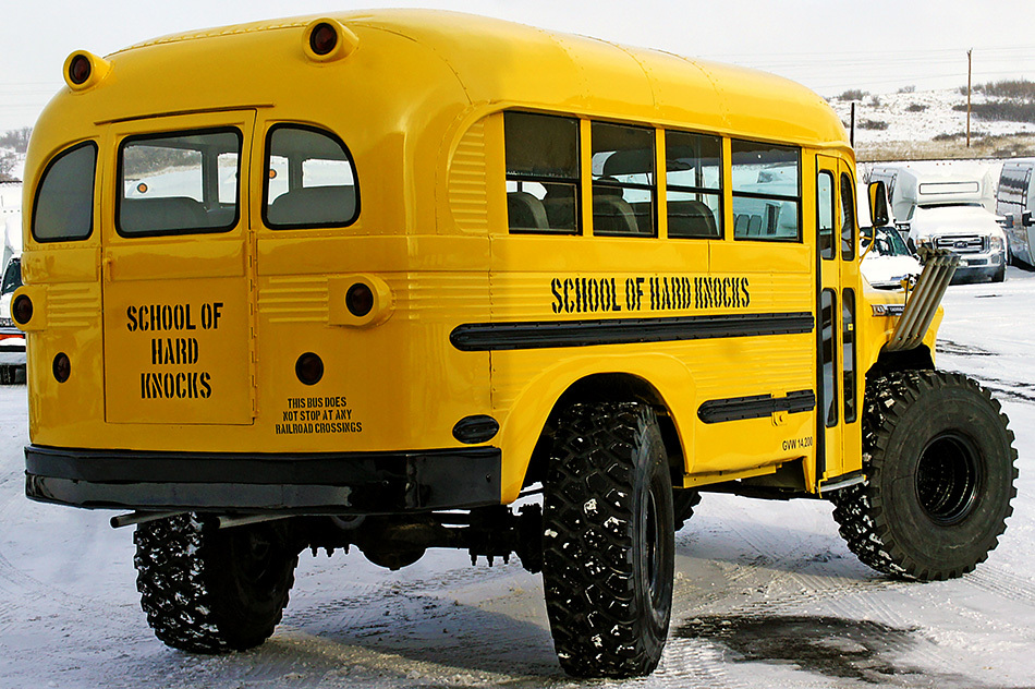 custom school bus interior