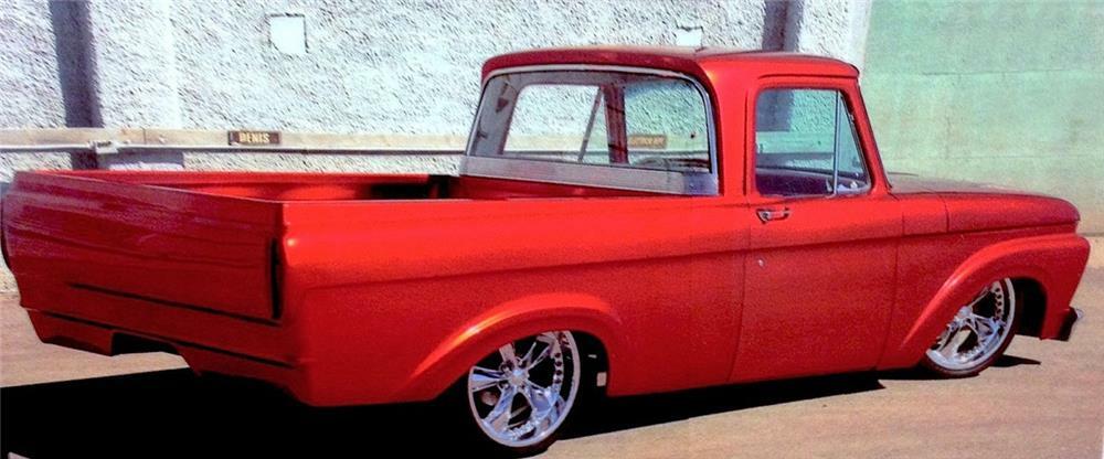 1962 FORD F-100 CUSTOM PICKUP - Rear 3/4 - 180007