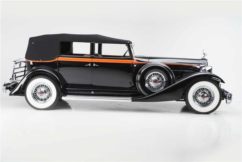 1933 PACKARD 1005 V12 SEDAN CONVERTIBLE - Side Profile - 180274