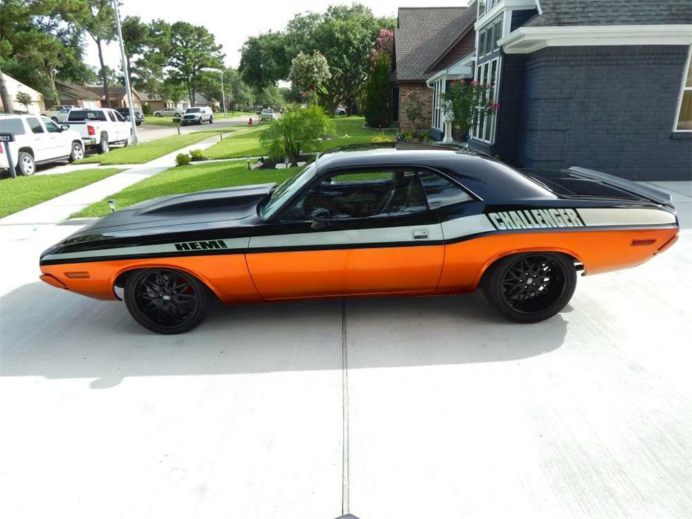1970 DODGE CHALLENGER HEMI CUSTOM - Side Profile - 180497