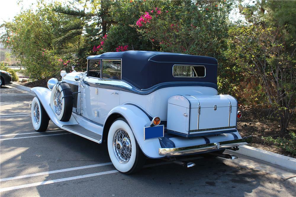 1932 AUBURN 12 160A CONVERTIBLE SEDAN - Rear 3/4 - 180514