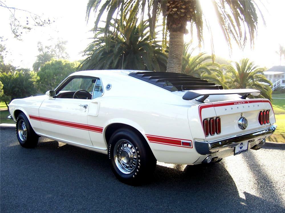 1969 mustang mach 1 white