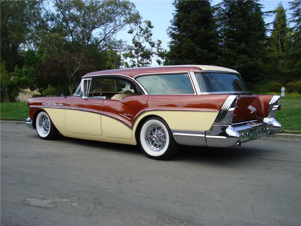 1957 BUICK CENTURY CABALLERO ESTATE WAGON Rear 3/4 180613