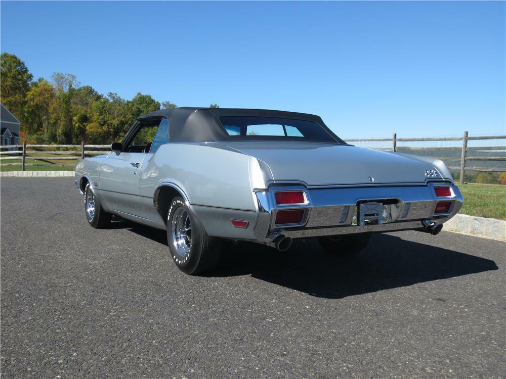 1971 OLDSMOBILE 442 CONVERTIBLE - Rear 3/4 - 180770