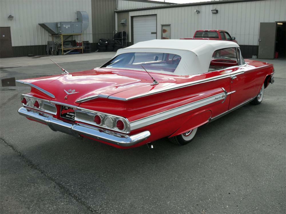 1960 CHEVROLET IMPALA CONVERTIBLE - Rear 3/4 - 180807