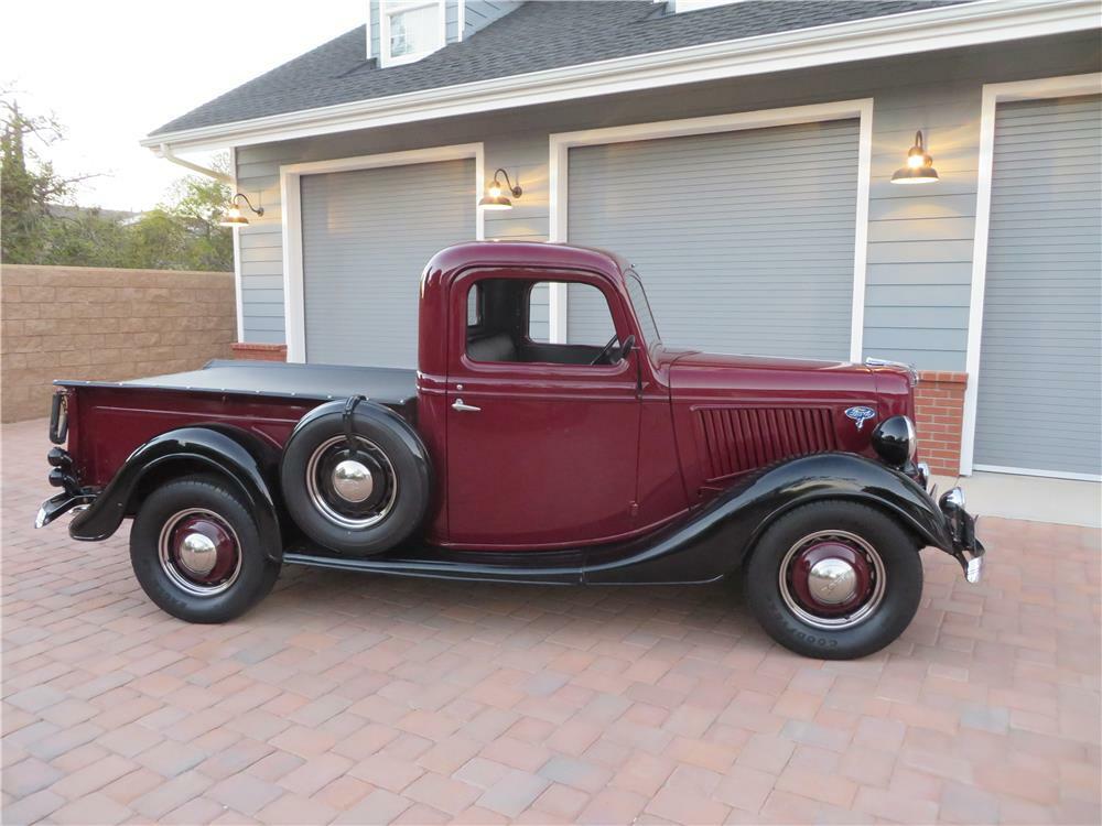1936 FORD 1/2 TON CUSTOM PICKUP - Side Profile - 180827