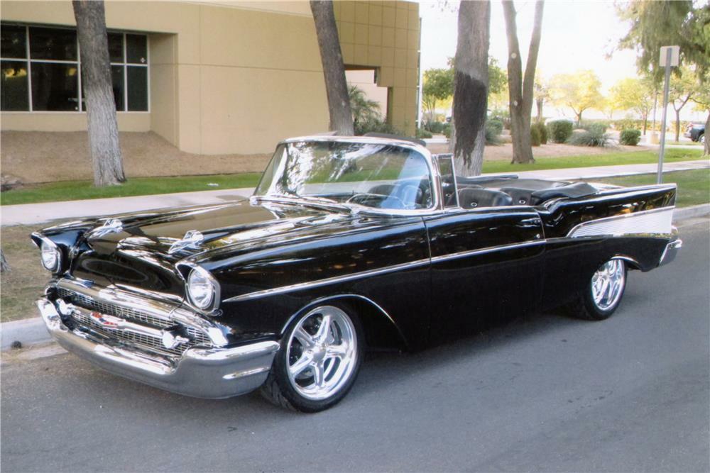 1957 Chevrolet Bel Air Custom Convertible 1957 Chevrolet Bel Air Custom Convertible Front 3 4 180892