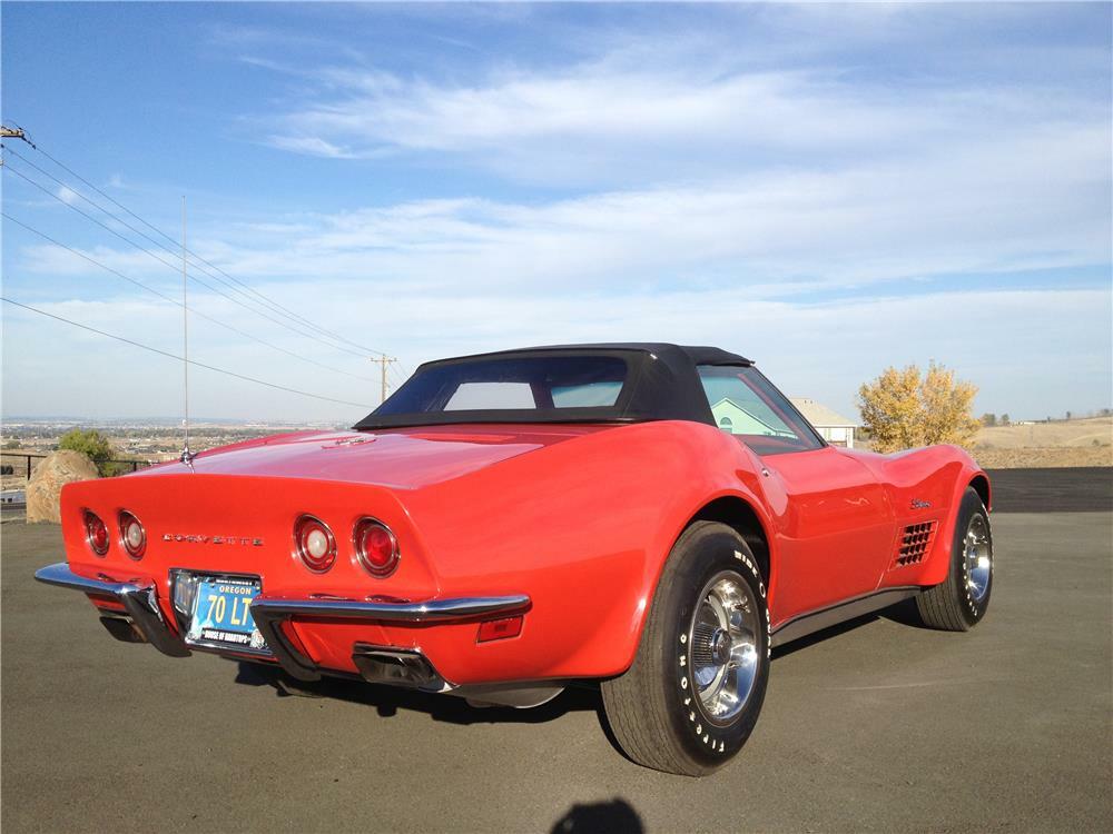 1970 CHEVROLET CORVETTE CONVERTIBLE - Rear 3/4 - 181109
