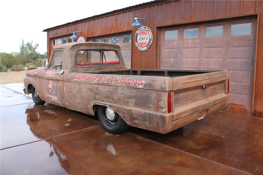 1964 FORD F-100 CUSTOM PICKUP - Rear 3/4 - 181265