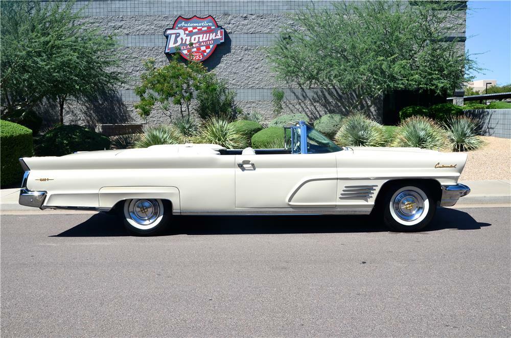 1960 LINCOLN CONTINENTAL MARK V 2 DOOR CONVERTIBLE - Side Profile - 181413