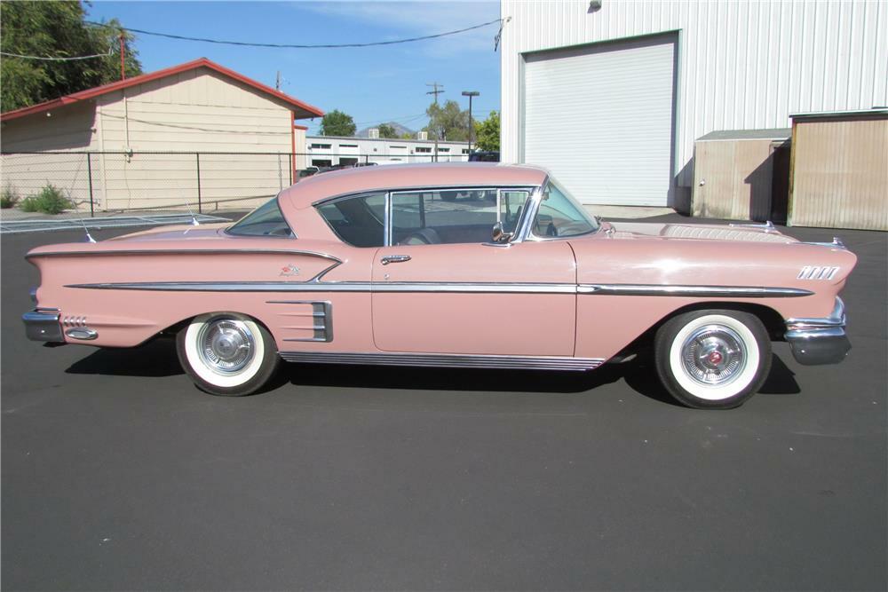 1958 CHEVROLET IMPALA 2 DOOR COUPE - Side Profile - 181694