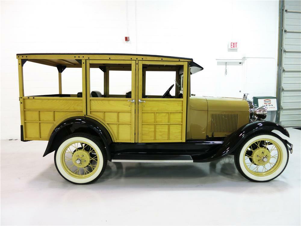 1930 FORD MODEL A WOODIE STATION WAGON - Side Profile - 181736