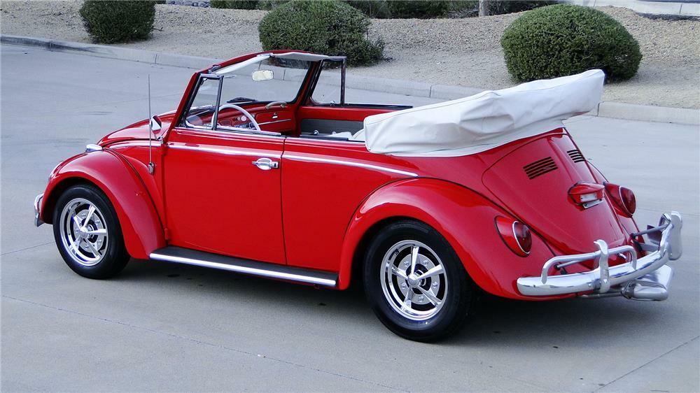 1965 VOLKSWAGEN BEETLE CUSTOM CONVERTIBLE - Rear 3/4 - 182105