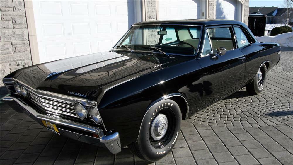 1967 CHEVROLET CHEVELLE CUSTOM 2 DOOR POST - Front 3/4 - 182474