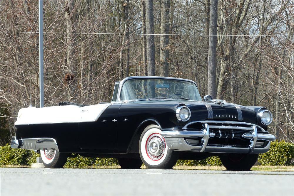 1955 PONTIAC STAR CHIEF CONVERTIBLE - Front 3/4 - 183997