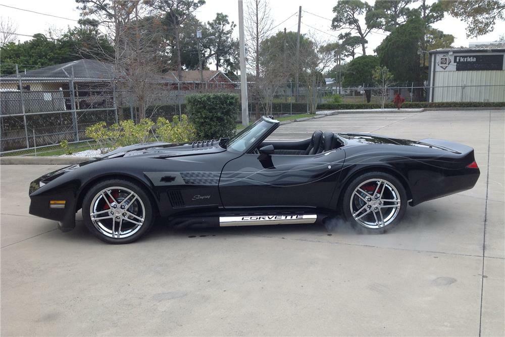 1973 CHEVROLET CORVETTE CUSTOM CONVERTIBLE - Side Profile - 184065