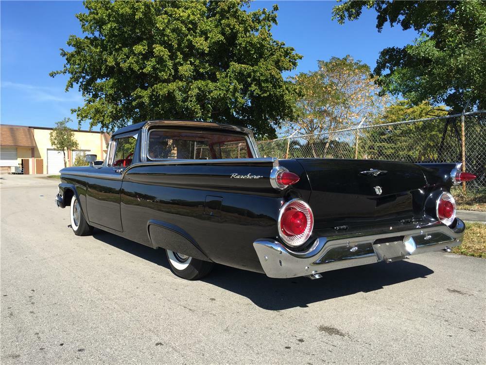 1959 FORD RANCHERO PICKUP - Rear 3/4 - 184114