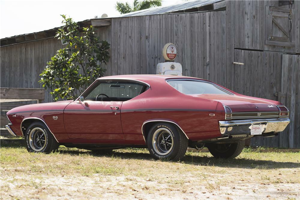 69 Chevelle Rear View 1969 CHEVROLET CHEVELLE - Rear 3/4 - 184281