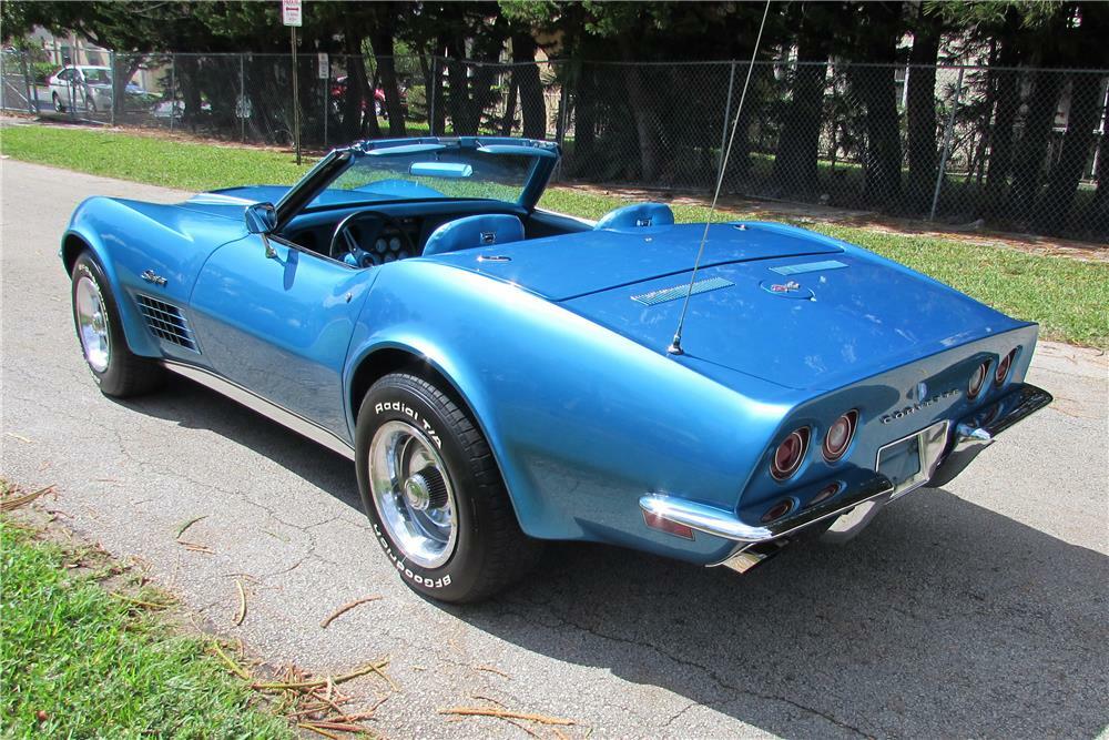 1970 CHEVROLET CORVETTE LT1 CONVERTIBLE - Rear 3/4 - 184959