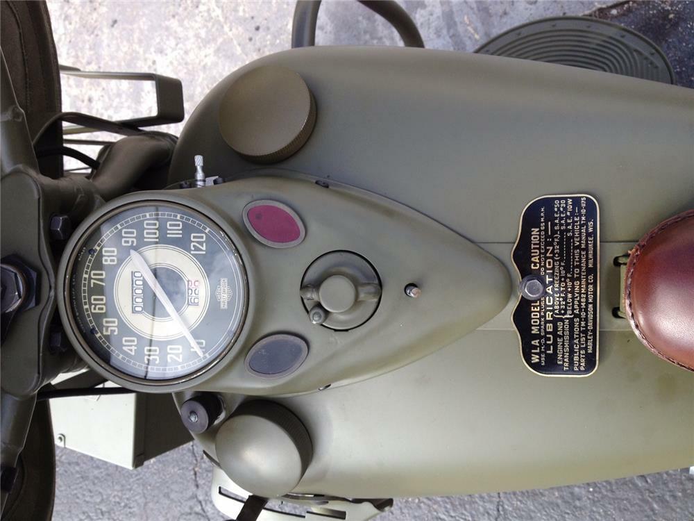 1942 HARLEY-DAVIDSON WLA MILITARY MOTORCYCLE - Engine - 185030