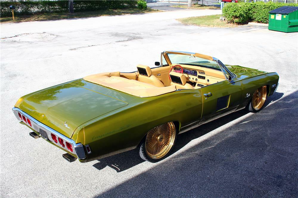 1968 CHEVROLET IMPALA SS CUSTOM CONVERTIBLE - Rear 3/4 - 185100