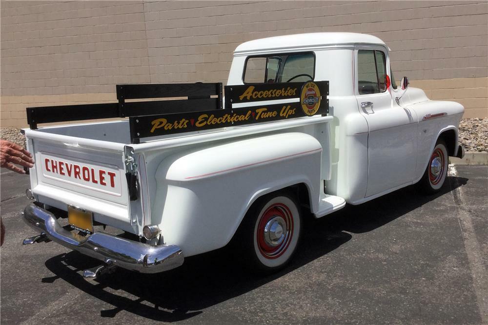 1956 CHEVROLET 3200 CUSTOM PICKUP - Rear 3/4 - 185534